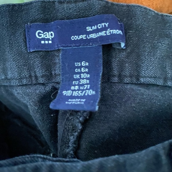 GAP SLIM CITY BLACK OFFICE PANTS SIZE 6 - Picture 3 of 5